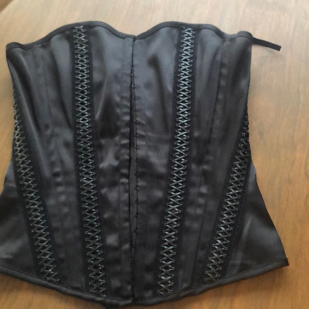 Women’s Black Satin Corset